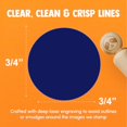 thumbnail image 4 of Circle Dot Rubber Stamp for Stamping Crafting Planners - 3/4 Inch Small, 4 of 4