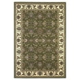 thumbnail image 1 of HomeRoots 353264 2 ft. 3 in. x 3 ft. 3 in. Polypropylene Green & Ivory Area Rug, 1 of 2