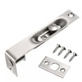 thumbnail image 4 of Flush Bolt 4-Inch Stainless Steel Security Door Guard Lever Latch(Silver), 4 of 8