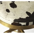 thumbnail image 4 of Butler Specialty Metal Bar Stool Chair in Gold - Rotating Round Seat & Footrest, 4 of 4