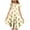 Multicolor, variant on Riecok Summer Dress for 6 - 15 Year - Old Girls: Short - Sleeved Round - Neck, Easter Print, Waist - Tightening, Pocketed and Tiered Multicolor 12-13 Years