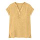 thumbnail image 4 of Eres Más Que una Camisa de Puntuación de Prueba Estilo Casual de Manga Corta de las Mujeres V Cuello Blusa Superior, Camisas de Manga Corta para las Mujeres Pullover de Botón Casual, 4 of 5