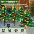 thumbnail image 5 of Qoosea Christmas Decorations Outdoor, 4 pack Solar Christmas Tree with 80pcs Multi-Color C6 Snowflake Led Lights, 8 Lighting Modes Waterproof Pathway Lights for Outside Garden Yard Patio, 5 of 7