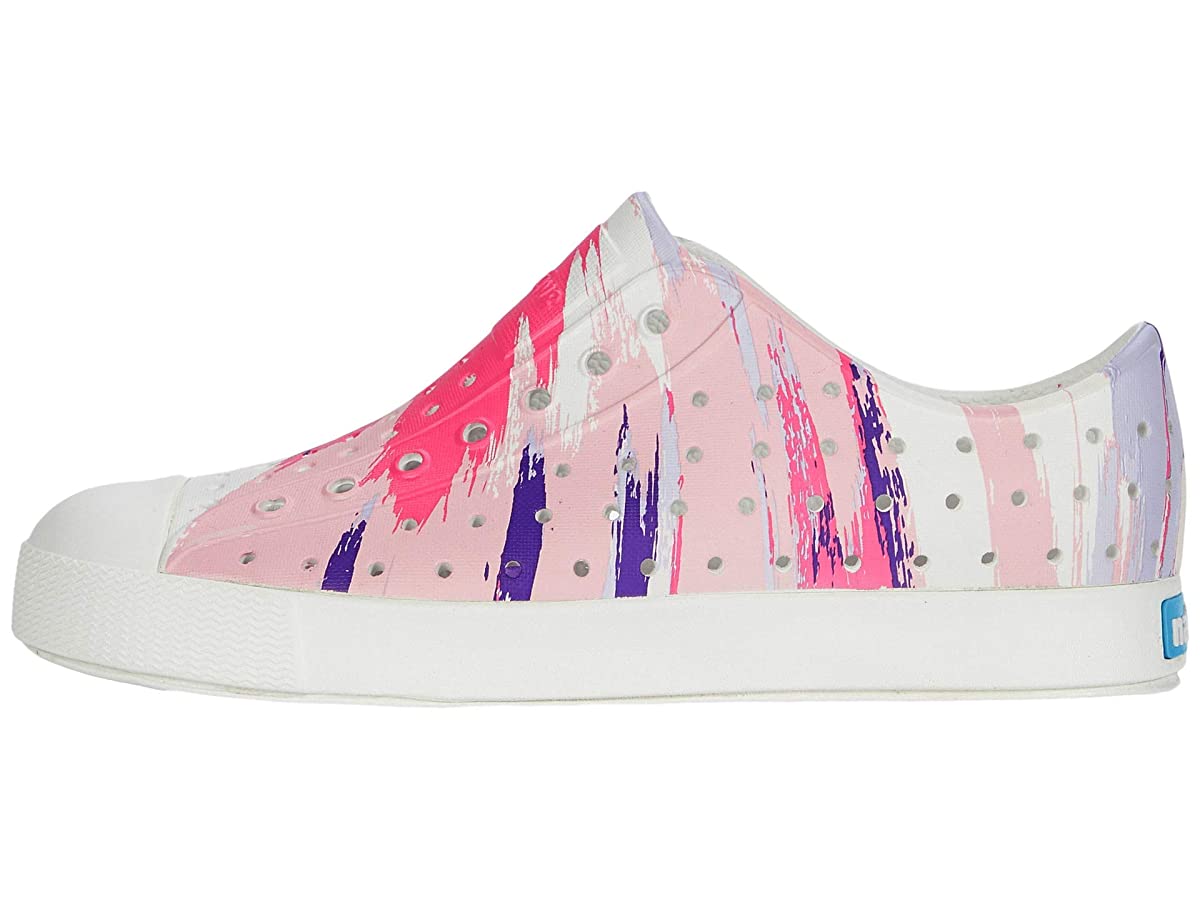 Shell White//Shell White//Multi Brick 2 Little Kid M Little Kid Native Shoes Girls Jefferson Print