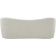 thumbnail image 3 of Flair Cream Boucle Fabric Bench, 3 of 9