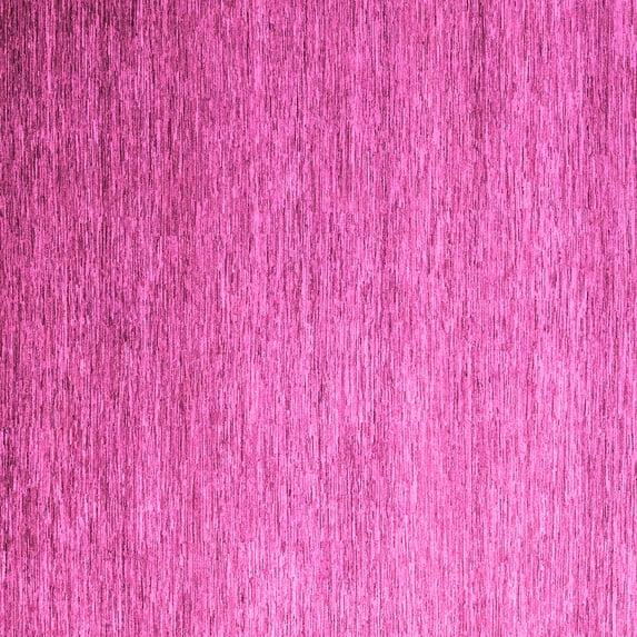 Ahgly Company Indoor Square Abstract Pink Modern Area Rugs, 6' Square