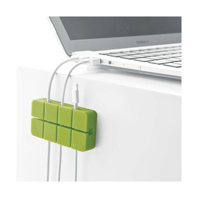 YAMAZAKI home 2672 1.6 x 3.2 in. Web Cable Organizer - Medium, Green