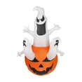 thumbnail image 1 of Calabaza inflable esqueleto juguete de calavera fantasma blanco luminoso 5,9 pies accesorios de fiesta decoración de patio luces Led, 1 of 5