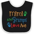 thumbnail image 3 of Inktastic Mimi and Gramps Love Me Boys or Girls Baby Bib, 3 of 4
