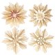 thumbnail image 3 of Juego de estrellas de paja de 56 piezas - Adornos para árboles de Navidad - Colgantes de paja para el árbol de Navidad - Tapices naturales para árboles de Navidad - Adornos navideños Adepaton HR-0015, 3 of 8