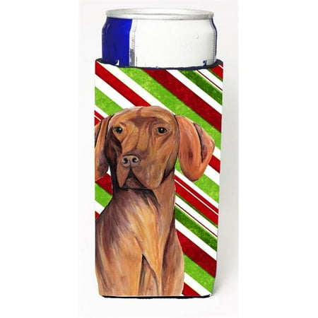 

Vizsla Candy Cane Holiday Christmas Michelob Ultra bottle sleeves For Slim Cans - 12 oz.