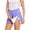 Dark Blue #033, variant on Women's Post Surgery Side Opening Plaid Short Hook and Loop Fastener Elastic Waist Built-in Lining for Injury Recovery Casual Daily Wear Ladies Skirt Shorts, XL