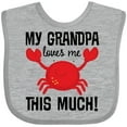 thumbnail image 3 of Inktastic My Grandpa Loves Me Crab Boys or Girls Baby Bib, 3 of 4