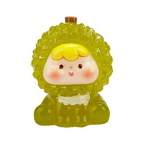 CMrtew Miniature Fruit Figurines Resin Crafts Strawberry Orange Durian Home Decor Cute Mini House Decoration Accessories Tabletop Centerpiece DIY Craft Display