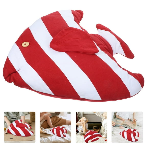 Hytrove 1Pcs Ocean Throw Pillows Red Fish Shaped Pillow for Home Decoration