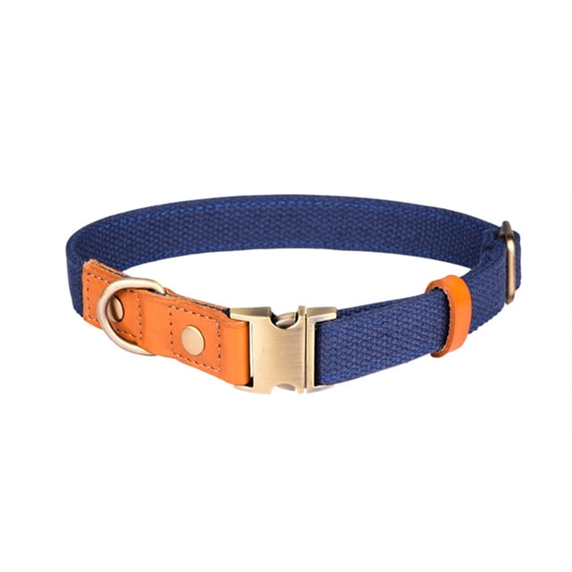 Vibrante en varias opciones de colores: collar para perros de nailon de primera calidad con cierre de metal