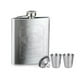 thumbnail image 4 of Petaca portátil a prueba de fugas de acero inoxidable para whisky con embudo para senderismo, escalada, pesca, camping, 7 oz, 4 of 8