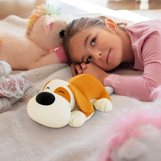 Almohada grande y suave para abrazar a tu perro | Peluche de Shiba Inu y Corgi | Peluche marrón y amarillo | Almohada extragrande para cachorros para niños y adultos