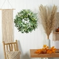 thumbnail image 5 of All Season Front Door Wreath 19.7 Inch - Artificial Eucalyptus & Olive Wreath with Green White Berries, Farmhouse Porch Decor for Year Round Indoor Outdoor Use, 5 of 6