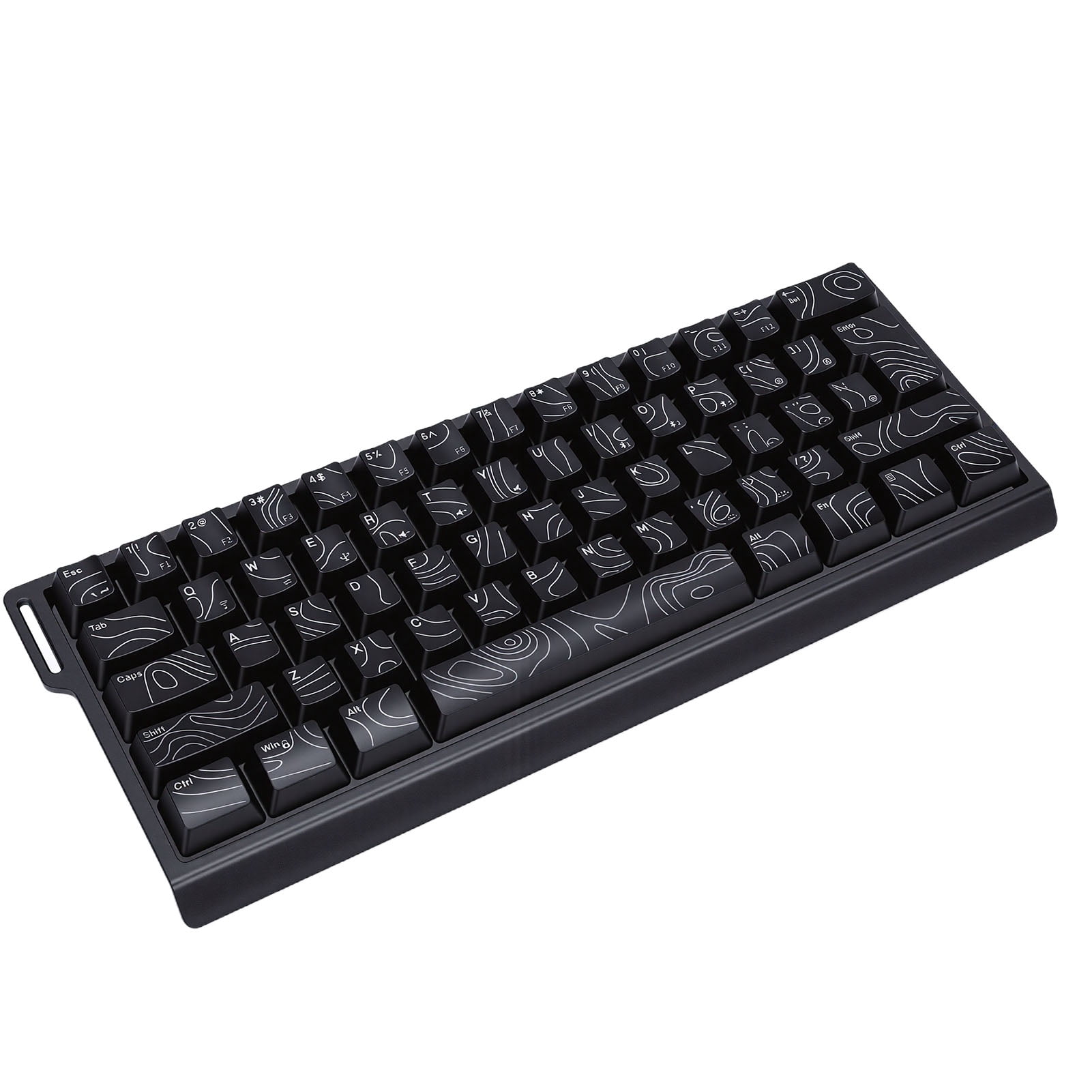 Sorven 61 Keys Rechargeable Wireless Keyboard Wireless Keyboard 61 Key Triple Mode 2.4G USB Bluetooth with RGB Backlit Ribbon 60 Percent Portable for Gaming Rechargeable
