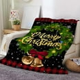 thumbnail image 4 of Tarmeek Christmas Throw Blanket, Flannel 29.5x39.3 Inch Snowflakes Blanket, Ultra-Soft Cozy Winter Xmas Decor, Christmas Blanket for Couch Bed Living Room, Christmas Decorations Indoor, 4 of 6