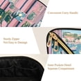 thumbnail image 5 of FORMRS Makeup Bag Travel Cosmetic Organizer for Women Fold Flat Zipper Pouch with Handle, Sea Boat, 5 of 8