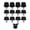 Black_8mm, variant on 12Pcs Football Studs Soccer Cleats Football Boot Spikes Soccer Cleats for Training Competition Enduring