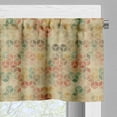 thumbnail image 3 of Ambesonne Geometric Valance Pack of 2, Retro Cube Pattern, 42"X12", Multicolor, 3 of 5