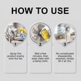 thumbnail image 3 of HWRETIE Fan Cleaning Spray 237Ml No Disassembly Cleaner Removes Dust Grease Dirt From Ceiling Fans Floor Fans Air Conditioner Blades and Vents, 3 of 9