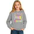 thumbnail image 4 of Ticikt My Happy 100th Day of School Hoodies, Fashion Print Pullover Hooded Sweatshirt Kids Athletic Comfortable Casual Playwear,Color:Grey,11-12 Years, 4 of 6