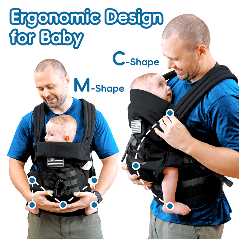 Baby Carrier, Lumbar Support Infant Carrier (0-36M, 8-33 lbs) with