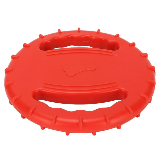 Dog Training Flying Disc, Flexible Dog Flying Disc Toy Stress Relief TPR For Park Sky Blue,Red