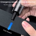 thumbnail image 4 of Portable Car Safety Hammer Mini Car Window Breaker Emergency Escape Tool Seat Belt Cutter Black, 4 of 9
