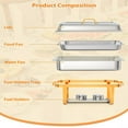 thumbnail image 2 of Soonbuy Chafing Dishes for Buffet 2 Pack, 8QT Rectangle Stainless Steel Food Warmer Chafer Complete Set, Catering Food Warmers with Lid Complete Set for Parties, Banquets, and Weddings, 2 of 7