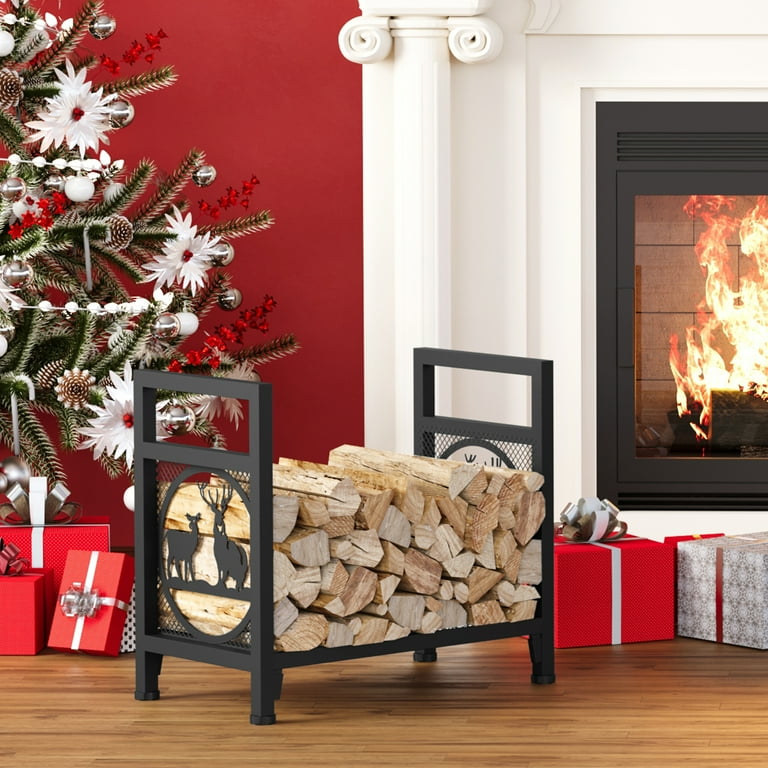 Firewood Rack Indoor INNO STAGE Firewood Log Rack Holder, Iron