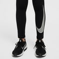 thumbnail image 4 of Nike Pro Warm Big Kids' Boys' Dri-FIT Training Tights HF4364-010, Black/White Size X-Small, 4 of 5