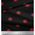 thumbnail image 3 of Soimoi polyester Crepe Fabric Artistic Floral Printed Craft Fabric by the Yard 42 Inch Wide, 3 of 3