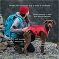 thumbnail image 3 of Kurgo North Country Dog Coat, Dog Winter Jacket, Waterproof Dog Jacket, Dog Snow Jacket and Windproof Dog Coat, Reflective Dog Fleece (Red, Large), 3 of 10