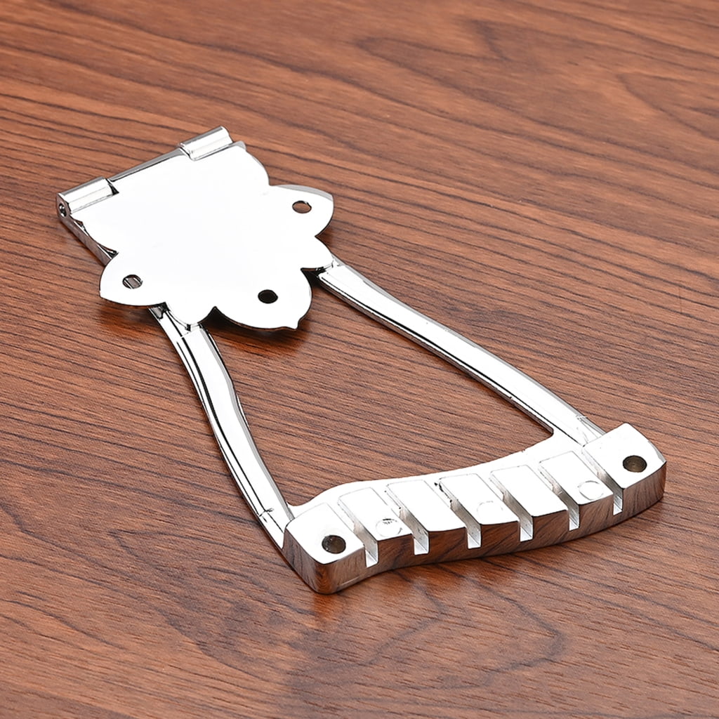 Yokua 6 String Electric Guitar Tailpiece Jazz Trapeze Tailpiece Bridge Replacement