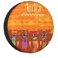 thumbnail image 1 of Traditional African Ethnic Design Spare Tire Cover for Prado Pajero 4WD 4x4 RV Car Wheel Protector 14" 15" 16" 17"h, 1 of 5