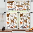 thumbnail image 3 of LALILO Kitchen Curtains and Valances Set of 3 36" Forest Window Treatment Tiers for Window Decor, 3 of 5