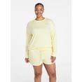 thumbnail image 2 of Joyspun Women's French Terry Knit Lounge Sleep Shorts, 3” Inseam, Sizes XS-3X, 2 of 6