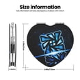 thumbnail image 3 of Saiise Geometry Dash Print Compact Mirror,Travel Makeup Mirror,Mini Mirror for Purse,Handbag,2.6 inch Small Folding Portable Handheld Mirror, 3 of 9