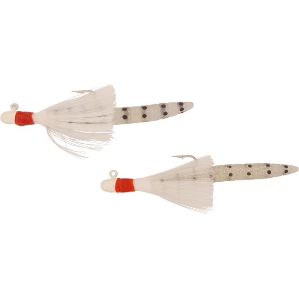 H&H Fishing Lure I18ST06 Speck Tails Rig 1/8oz Clear/Glitter Walmart