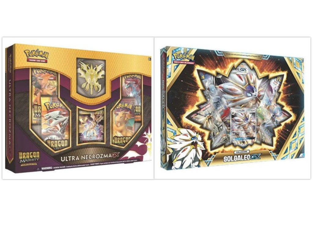 Pokemon Dragon Majesty Ultra Necrozma Gx Box And Solgaleo Gx Box