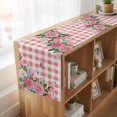 thumbnail image 6 of Table Runners 72 Inches Long Dress Scarves, Pink Spring Floral Farmhouse Kitchen/Dining Table Runner, Coffee Tablerunners, Watercolor Flowers Butterfly Checkered 16x72 Inch, 6 of 9