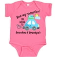 thumbnail image 3 of Inktastic Book My Reservation I'm Going to Grandma and Grandpa's Boys or Girls Baby Bodysuit, 3 of 5