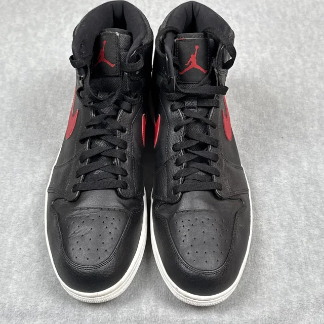 A i r-Jor-dan 1 Retro Rare Bred Shoes Mens 15 Black Red 332550-012 N I-K-E Basketball