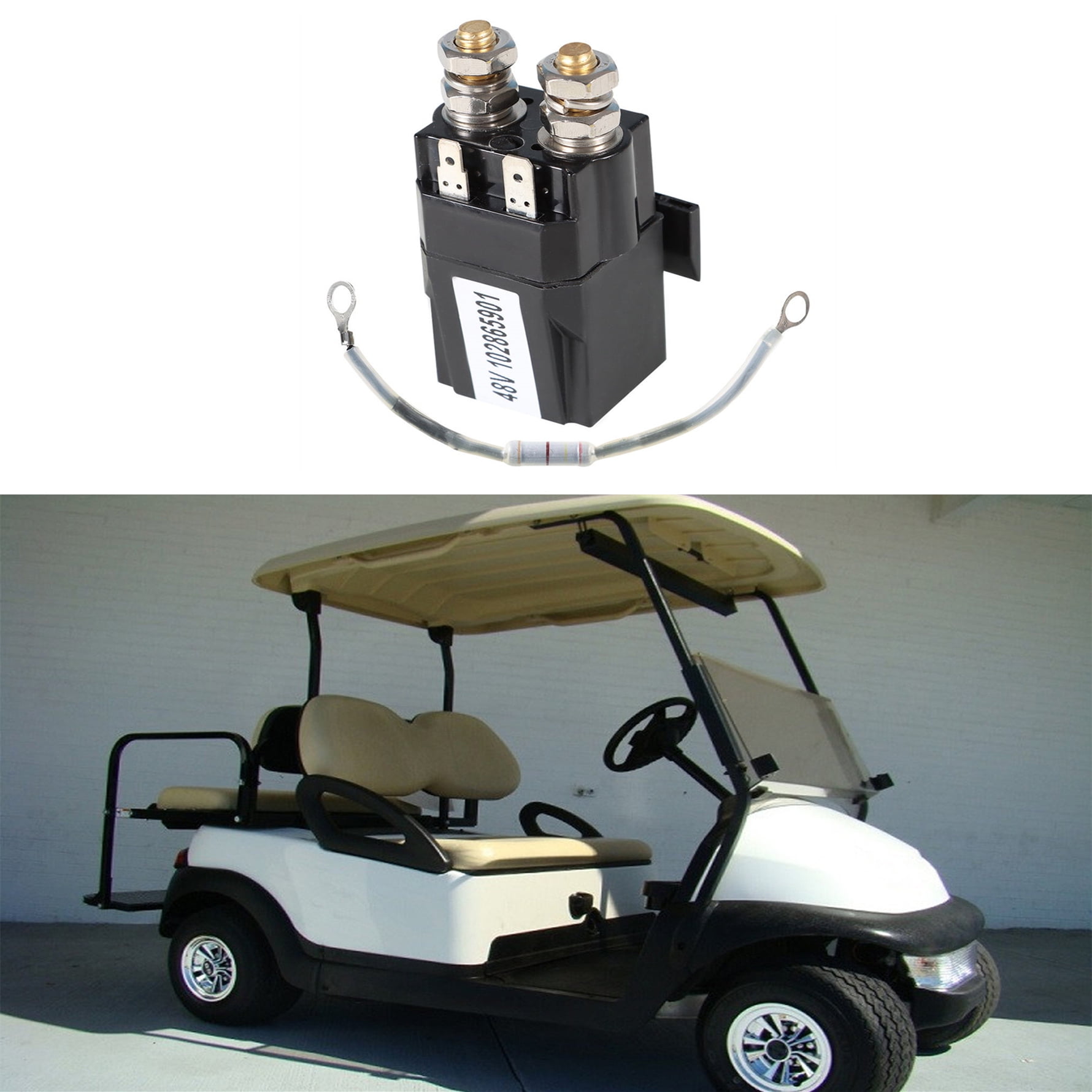 LABLT 48 Volt Solenoid and Resistor for Club Car DS & Precedent Golf