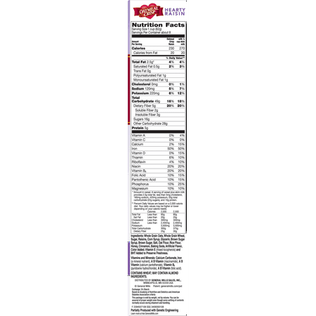 Oatmeal Crisp with Hearty Raisins Cereal, 18 oz